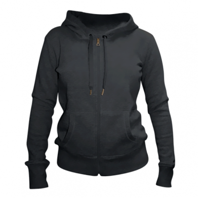 Колір Чорний, Жіночі худі на блискавці - FATLINE