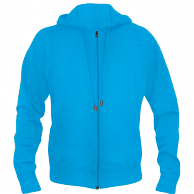 Колір Блакитний, Чоловічі худі на блискавці - FATLINE