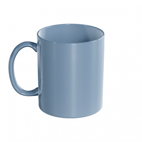 Кружка кольорова 320ml Новорічний коник