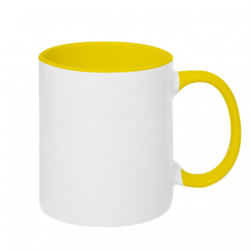 Кружка двухцветная 320ml Улыбки на руках