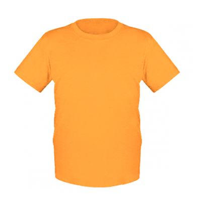 Цвет Оранжевый, Детские футболки - FATLINE