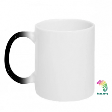 Колір Чорний, Кружки-хамелеони з блискітками - FATLINE