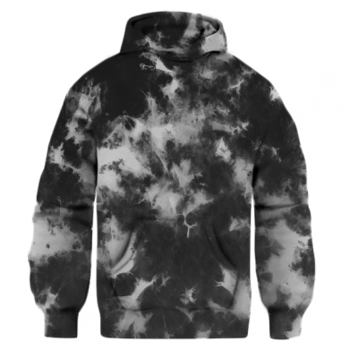 Цвет Черный, Худи оверсайз тай-дай FATLINE - FATLINE