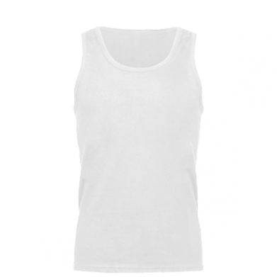 Цвет Белый, Мужские майки - FATLINE