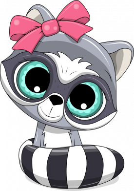 Женская футболка Cute raccoon 2