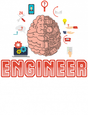 Майка-тільняшка Engineer solving problems 2