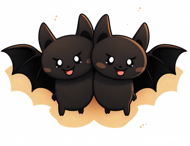 Принт Футболка преміум чоловіча FATLINE два кажани пара, Фото № 2 - FATLINE