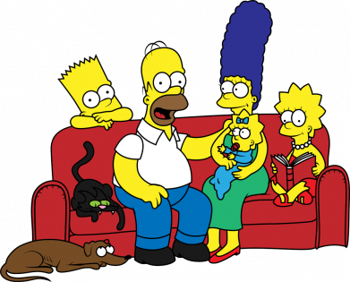 Шеврон круглый Simpsons At Home 2
