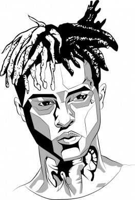 Принт Дитяча футболка XXXTentacion Monochrome Art, Фото № 2 - FatLine