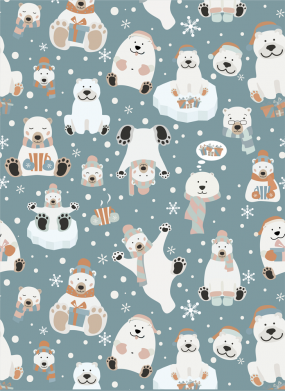 Чехол из раздела НОВЫЙ ГОД 2026 Holiday Polar Bears для Xiaomi Mi10/10 Pro 2