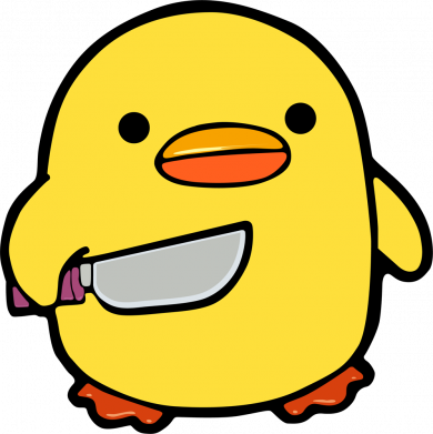 Принт Слинявчик Duckling With A Knife, Фото № 2 - FATLINE
