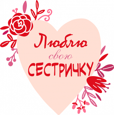 Мужская футболка Stedman Люблю Свою Сестричку 2