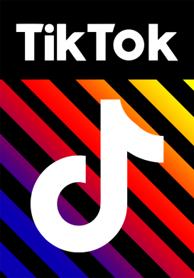 Флаг Tik Tok Colorful Logo 2