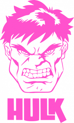 Женская майка Hulk face 2