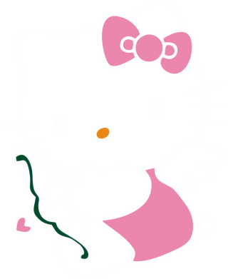 Шеврон прямоугольный Kitty амурчик 2