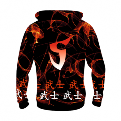 Детская 3D худи Standoff Samurai And Fire 2