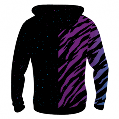 Мужская 3D худи Neon Tiger 2