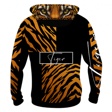 Мужская 3D худи Взгляд Тигра 2