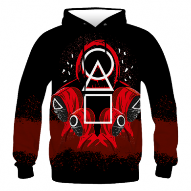 Мужская 3D толстовка (М) Игра В Кальмара 3D