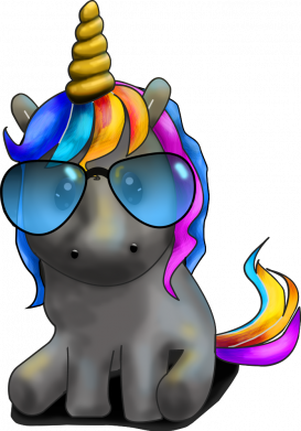 Принт Чоловіча футболка Stedman Unicorn and glasses, Фото № 2 - FATLINE