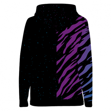 Женская 3D худи Neon Tiger 2