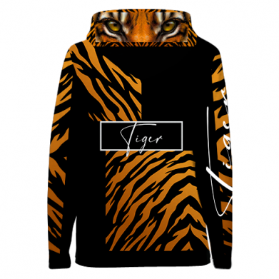 Женская 3D худи Взгляд Тигра 2