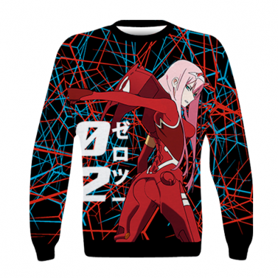 Принт Дитячий 3D світшот Darling In The Franxx Zero Two, Фото № 2 - FATLINE