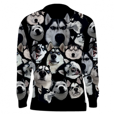 3D свитшот Husky Emotions 2