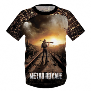 Принт Дитяча футболка 3D Pubg Metro Royale, Фото № 2 - FATLINE