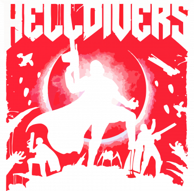 Принт Футболка преміум чоловіча FATLINE Helldivers 2 art, Фото № 2 - FATLINE