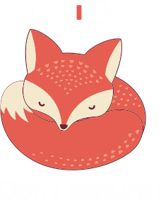 Худи премиум мужская Fox - Don't disturb! 2