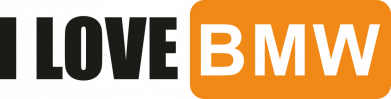 Стикер I  love BMW - hub 2