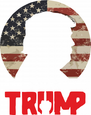 Футболка тай-дай оверсайз FATLINE Fuck Trump 2