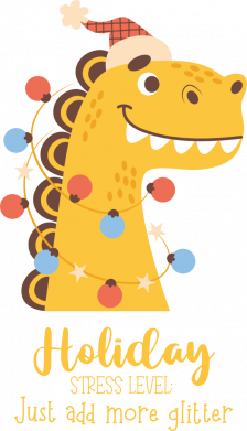 Футболка оверсайз FATLINE Дракон Санта с гирляндой 2