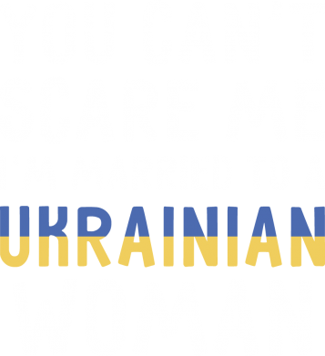 Мужская футболка Stedman You can't scare me, i'm married to a ukrainian woman 2