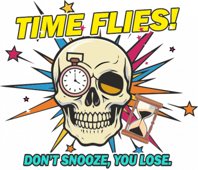 Женская футболка Время уходит 2