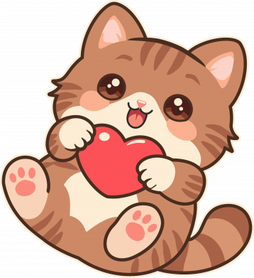 Дитяча футболка Кошеня тримає сердечко 2