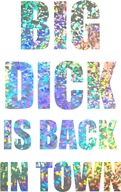 Мужская футболка Stedman Big dick is back in town Голограмма 2