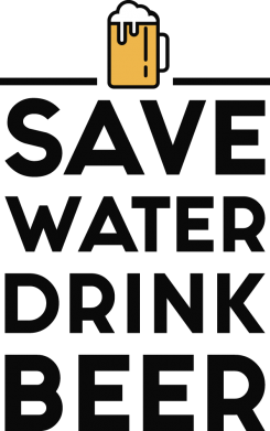 Кружка 320ml Save water Drink beer 2