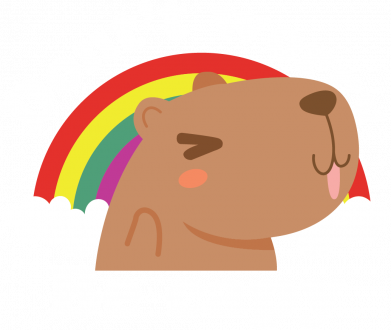 Шапка на флісі Капібара бі кеппі 2