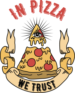 Футболка оверсайз FATLINE In pizza we trust 2