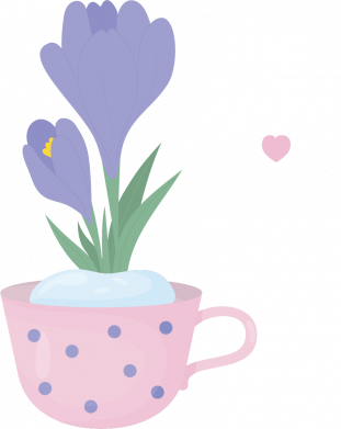 Худі оверсайз hello spring . Букет весняних крокусів 2