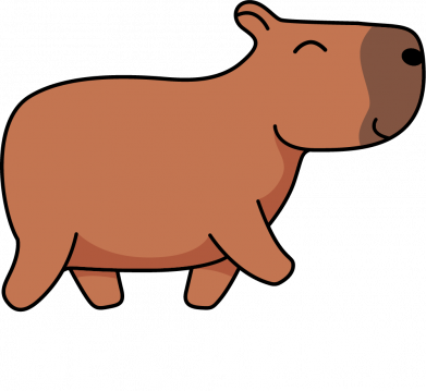 Женская футболка Капибара. Be Cappy 2