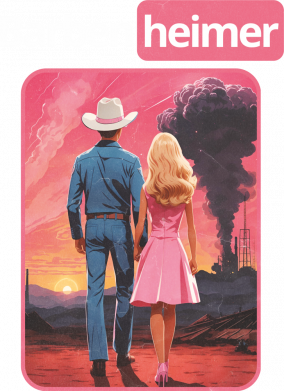 Чоловіча футболка Stedman Барбенхеймер-Барбі Опенхеймер 2