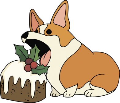 Принт Дитяча футболка Corgi loves winter holidays, Фото № 2 - FATLINE