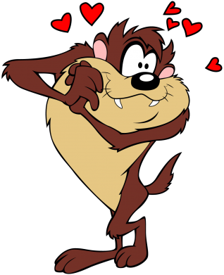 Детская футболка Taz in love 2