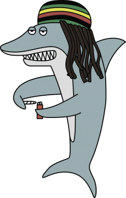Принт Чохол для iPhone 8 Plus Shark Rastaman, Фото № 2 - FATLINE
