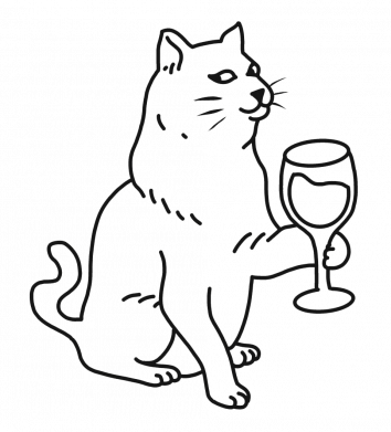 Чохол з розділу Алкогольні Cat with a glass of wine для Xiaomi Redmi A1 2