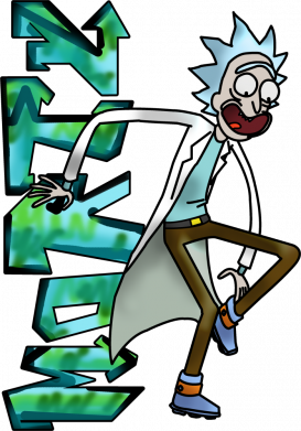 Детская футболка Rick and text Morty 2