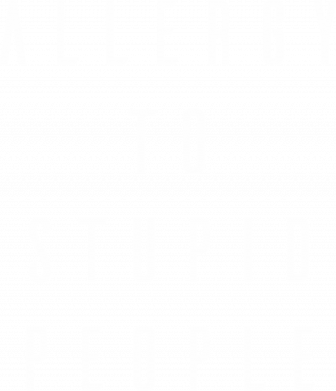 Полотенце 50х100 см Allergy To Stupid People 2
